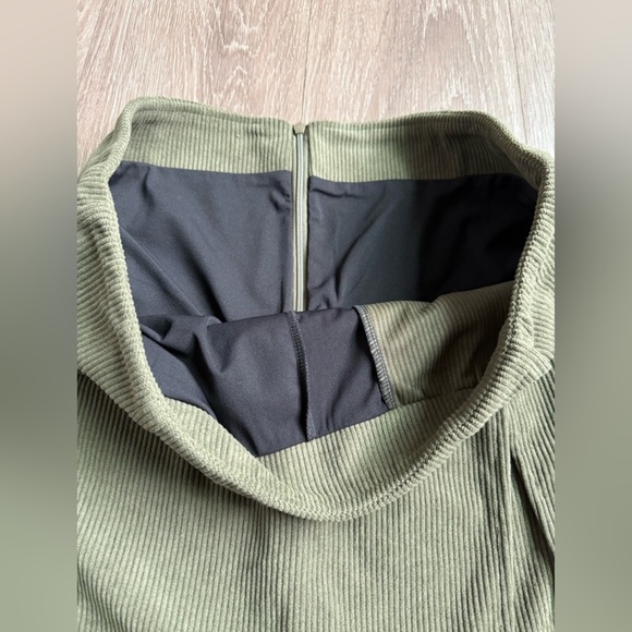 Halara High Waisted Back Zipper Split Hem 2-in-1 Corduroy Casual Skirt - Picture 7 of 11